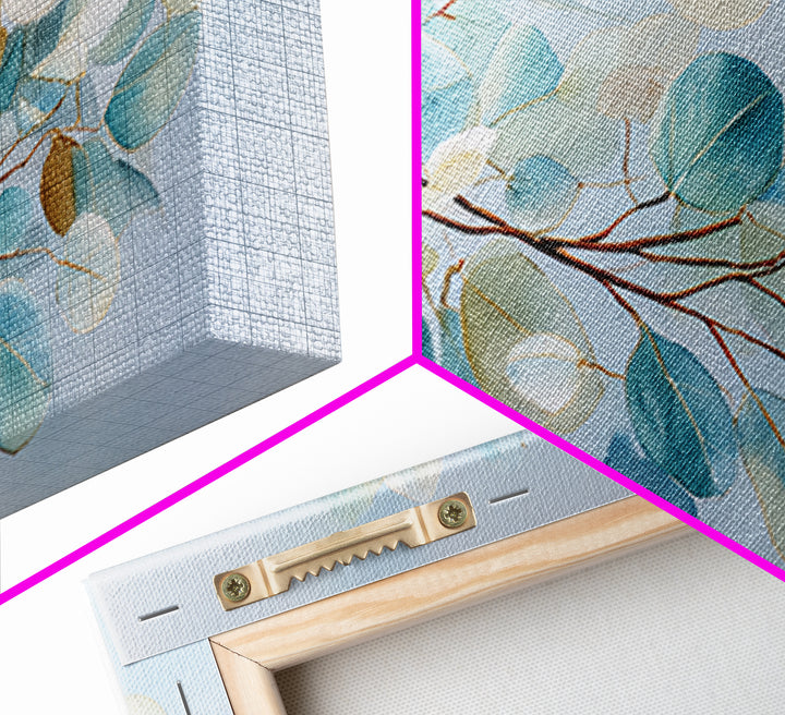Neutral Botanical Branch Framed Canvas Print, Waiting Room Art, Fine Art, Waiting Room Decor, Oil Painting, Calm, WRA-2x1-95