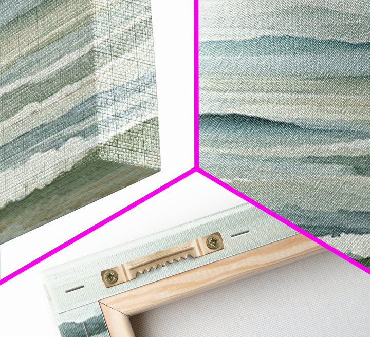Simple Mountain Layers Framed Canvas Print, Waiting Room Art, Textured Painting, Waiting Room Decor, Calm, Printable Art, WRA-2x3-22