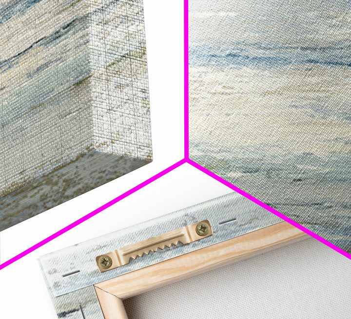 Soft Abstract Waves Framed Canvas Print, Waiting Room Art, Waiting Room Decor, Abstract Art, Calm, Floral Wall Art, WRA-2x3-34