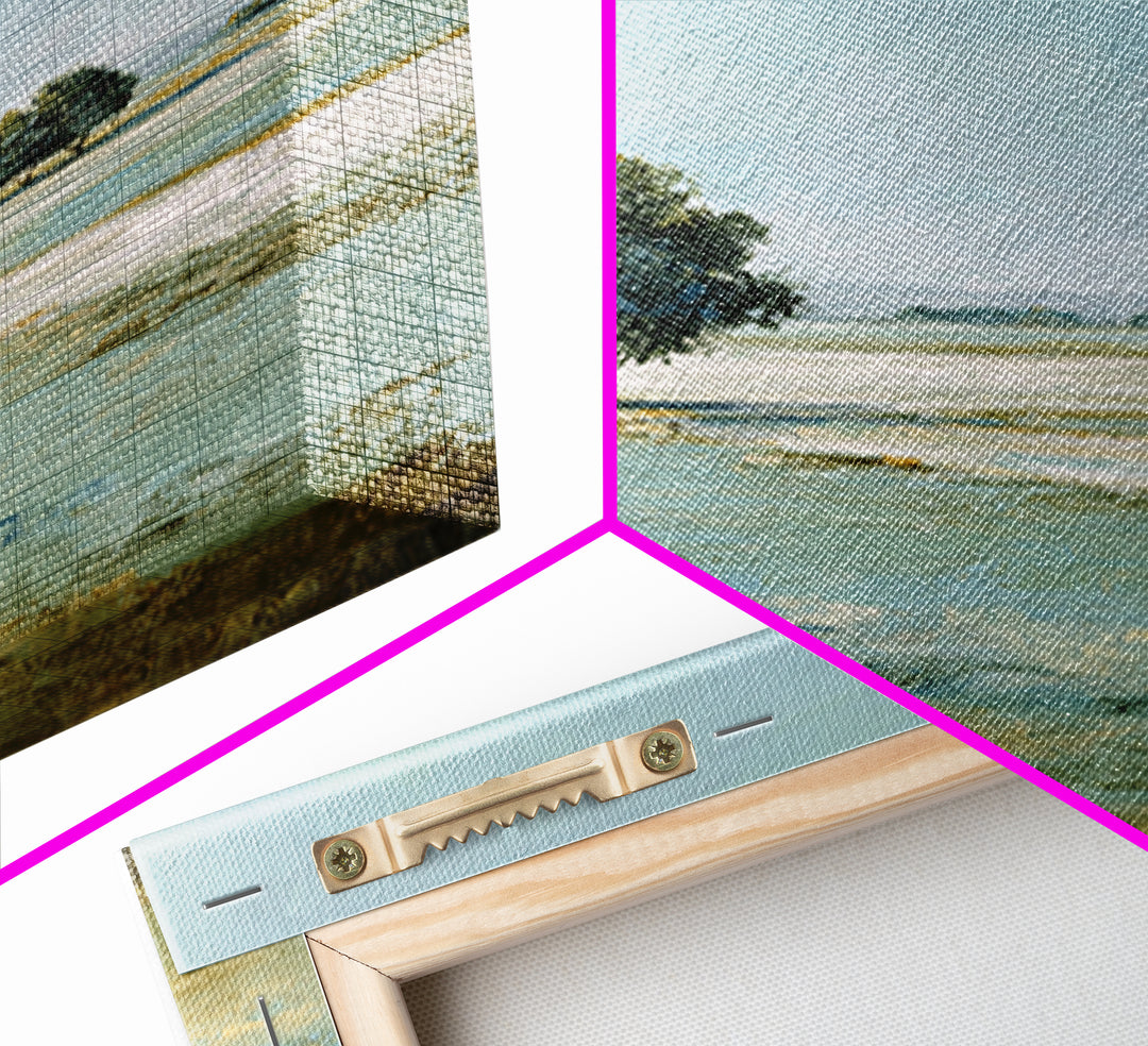 Open Field with Distant Tree Framed Canvas Print, Waiting Room Art, Textured Painting, Waiting Room Decor, Fine Art, Calm, WRA-2x3-55