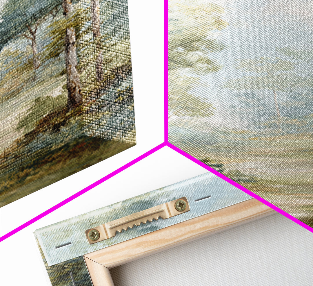 Misty Forest Path Canvas Print, Waiting Room Art, Office Decor, Waiting Room Decor, Fine Art, Calm, Gallery Wall Art, WRA-2x3-67