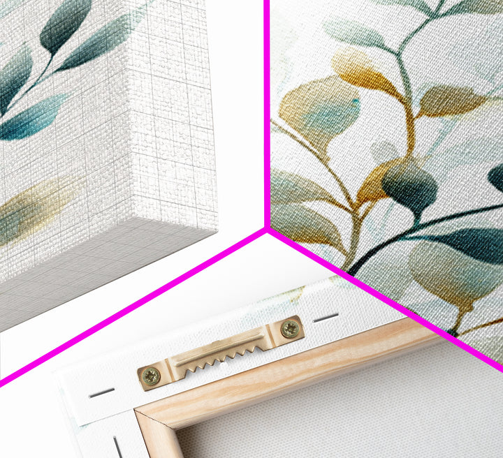 Neutral Botanical Branch Framed Canvas Print, Waiting Room Art, Bauhaus Print, Waiting Room Decor, Calm, Dental Office Decor, WRA-2x3-83