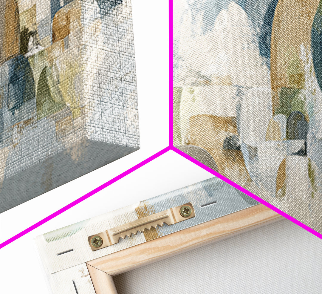 Modern Neutral Arch Abstraction Canvas Print, Waiting Room Art, Wall Sculpture, Waiting Room Decor, Calm, Dog Wall Art, WRA-3x1-13