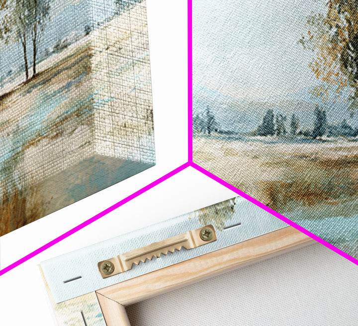 Open Field with Distant Tree Framed Canvas Print, Waiting Room Art, Dental Art, Waiting Room Decor, Fine Art, Calm, WRA-3x1-15