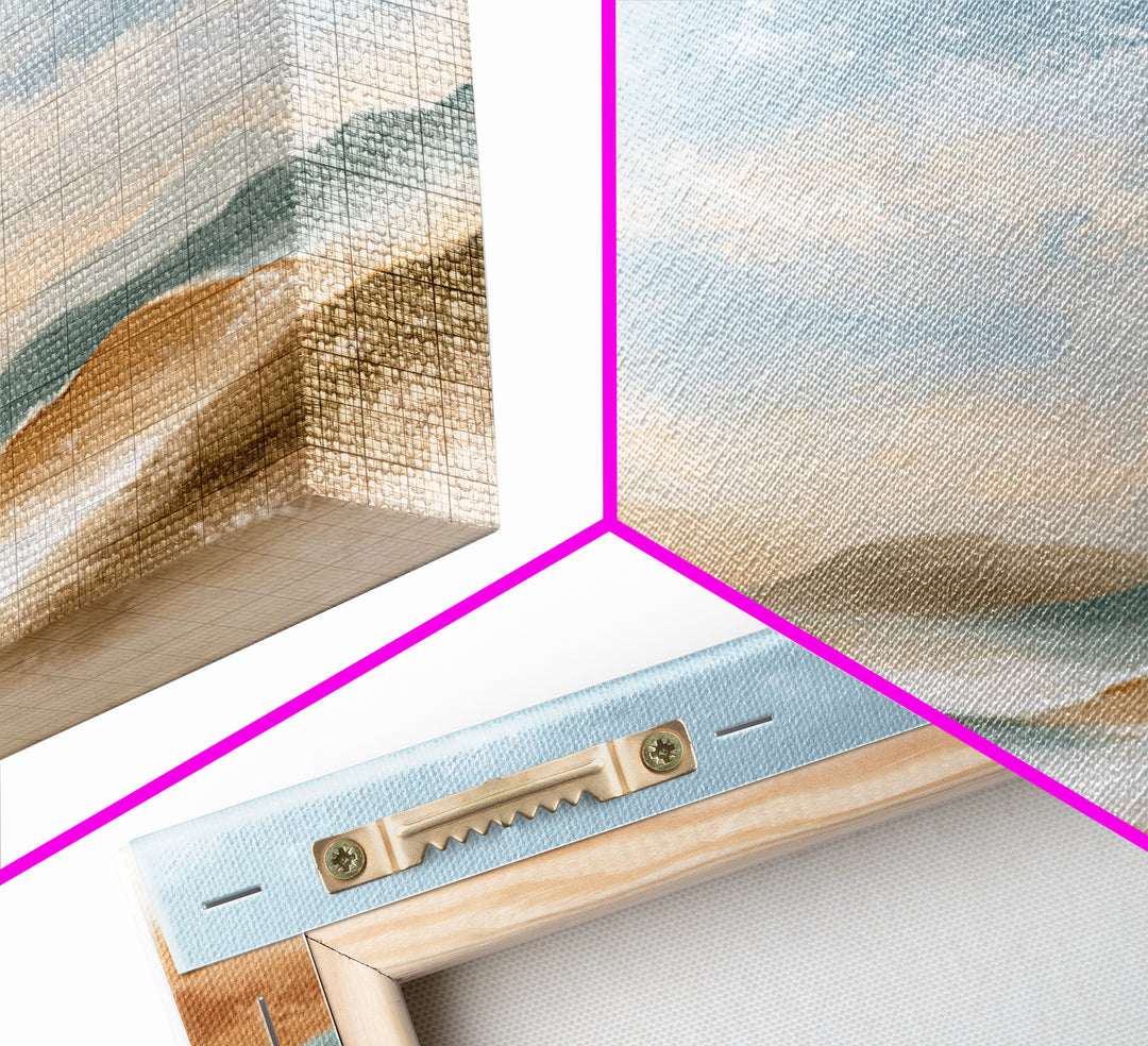 Warm Desert Sunrise Canvas Print, Waiting Room Art, Bauhaus Print, Waiting Room Decor, Fine Art, Calm, Dental Office Decor, WRA-3x1-29