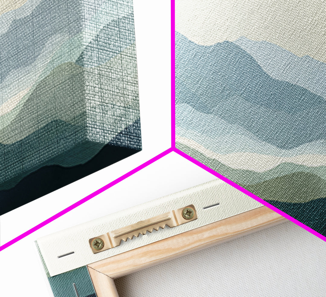 Simple Mountain Layers Canvas Print, Waiting Room Art, Wall Art, Waiting Room Decor, Fine Art, Calm, Floral Wall Art, WRA-3x1-30