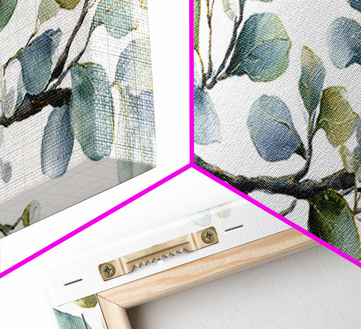 Neutral Botanical Branch Framed Canvas Print, Waiting Room Art, Bedroom Decor, Waiting Room Decor, Fine Art, Calm, Abstract, WRA-3x1-67