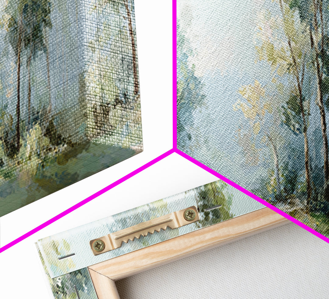 Misty Forest Path Canvas Print, Waiting Room Art, Office Wall Art, Waiting Room Decor, Fine Art, Calm, Dental Wall Art, WRA-3x1-75