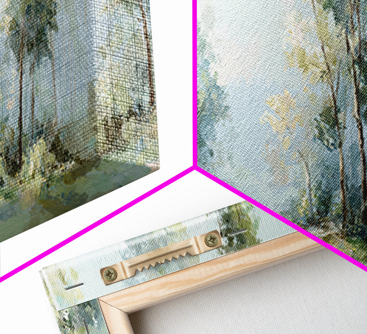 Misty Forest Path Canvas Print, Waiting Room Art, Office Wall Art, Waiting Room Decor, Fine Art, Calm, Dental Wall Art, WRA-3x1-75