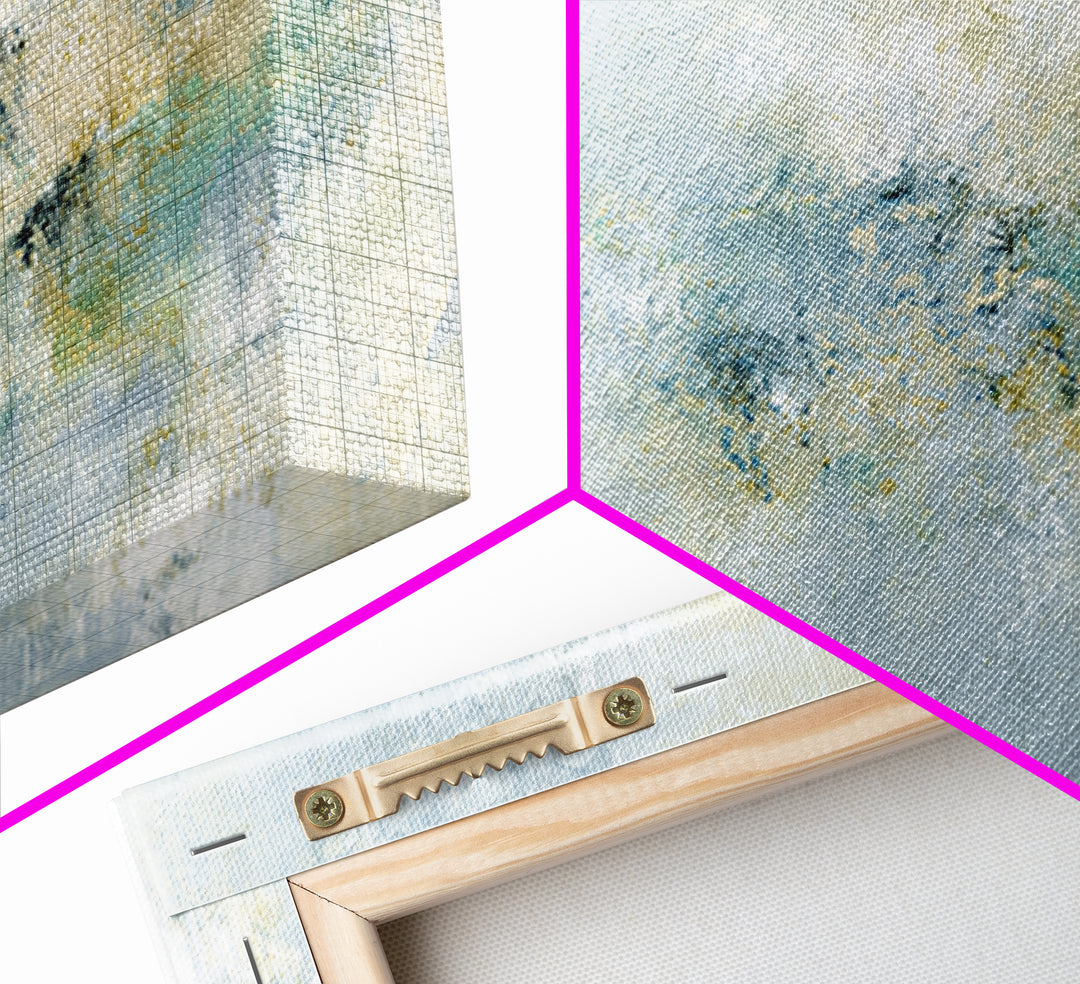 Light Marble Texture Abstract Canvas Print, Waiting Room Art, Minimalist Decor, Waiting Room Decor, Abstract Art, Calm, WRA-3x1-88
