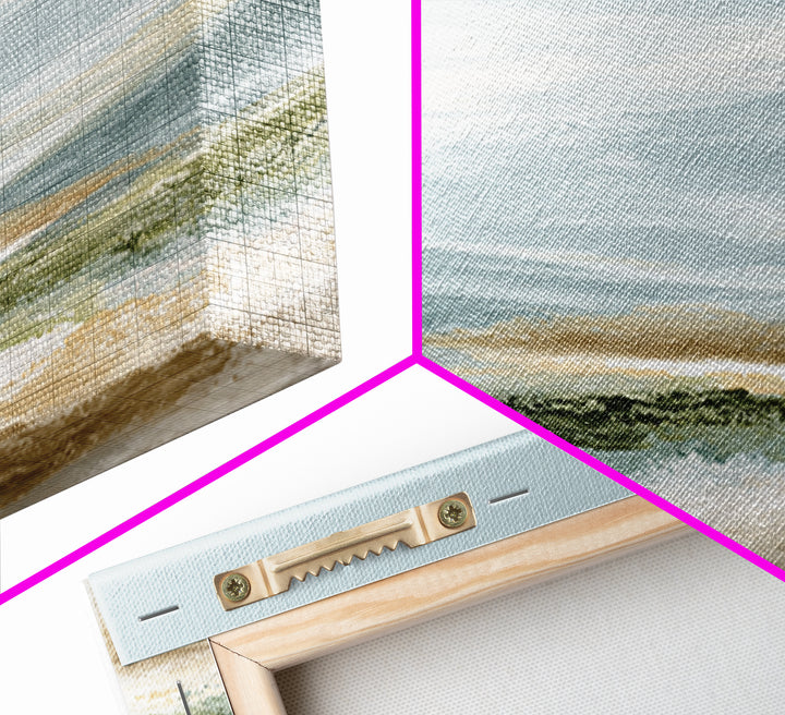 Calming Landscape with Open Sky and Gentle Framed Canvas Print, Waiting Room Art, Fine Art, Waiting Room Decor, Calm, WRA-3x1-89