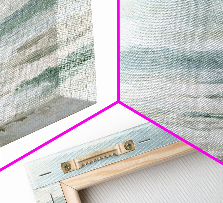Coastal Horizon with Pale Sand and Water Canvas Print, Waiting Room Art, Digital Art Print, Waiting Room Decor, Fine Art, Calm, WRA-3x2-37