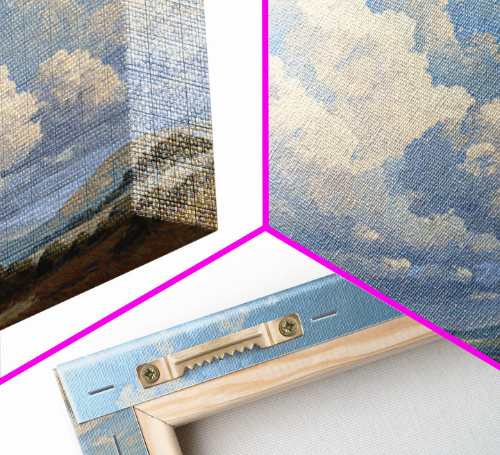 Large Cloudscape with Hopeful Light Canvas Print, Waiting Room Art, Abstract, Waiting Room Decor, Watercolor Art, Calm, WRA-3x2-44
