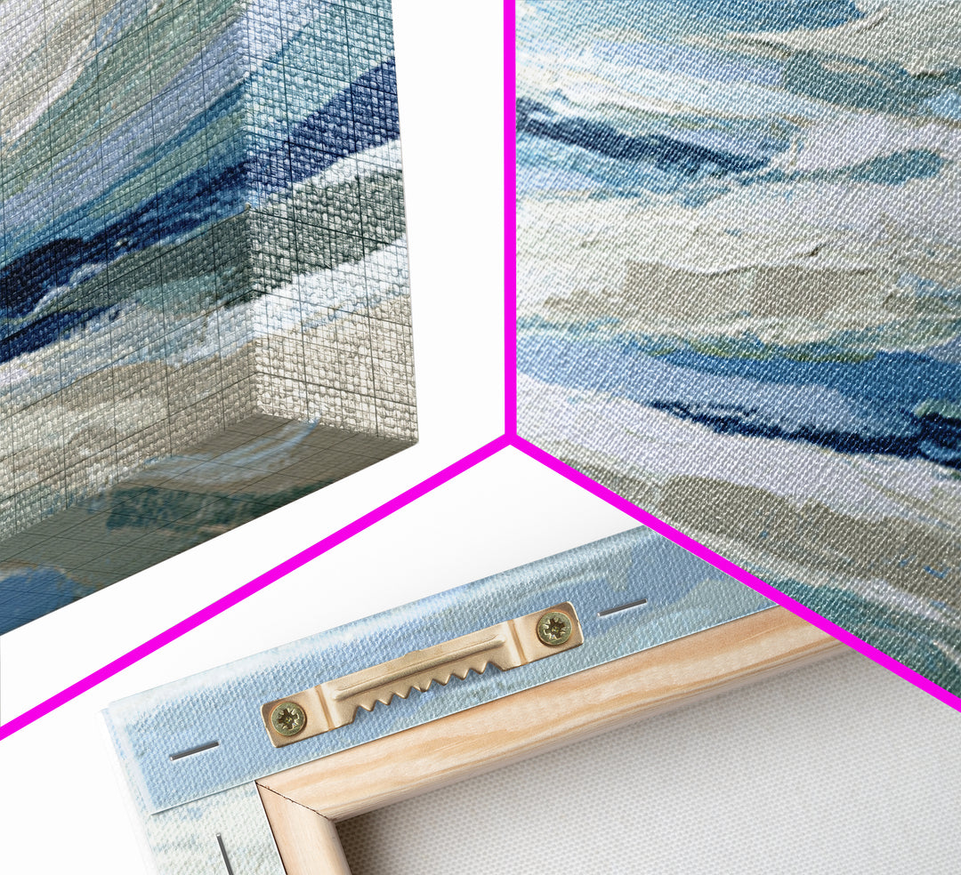 Soft Abstract Waves Framed Canvas Print, Waiting Room Art, Wall Sculpture, Waiting Room Decor, Fine Art, Calm, Dog Wall Art, WRA-3x2-6