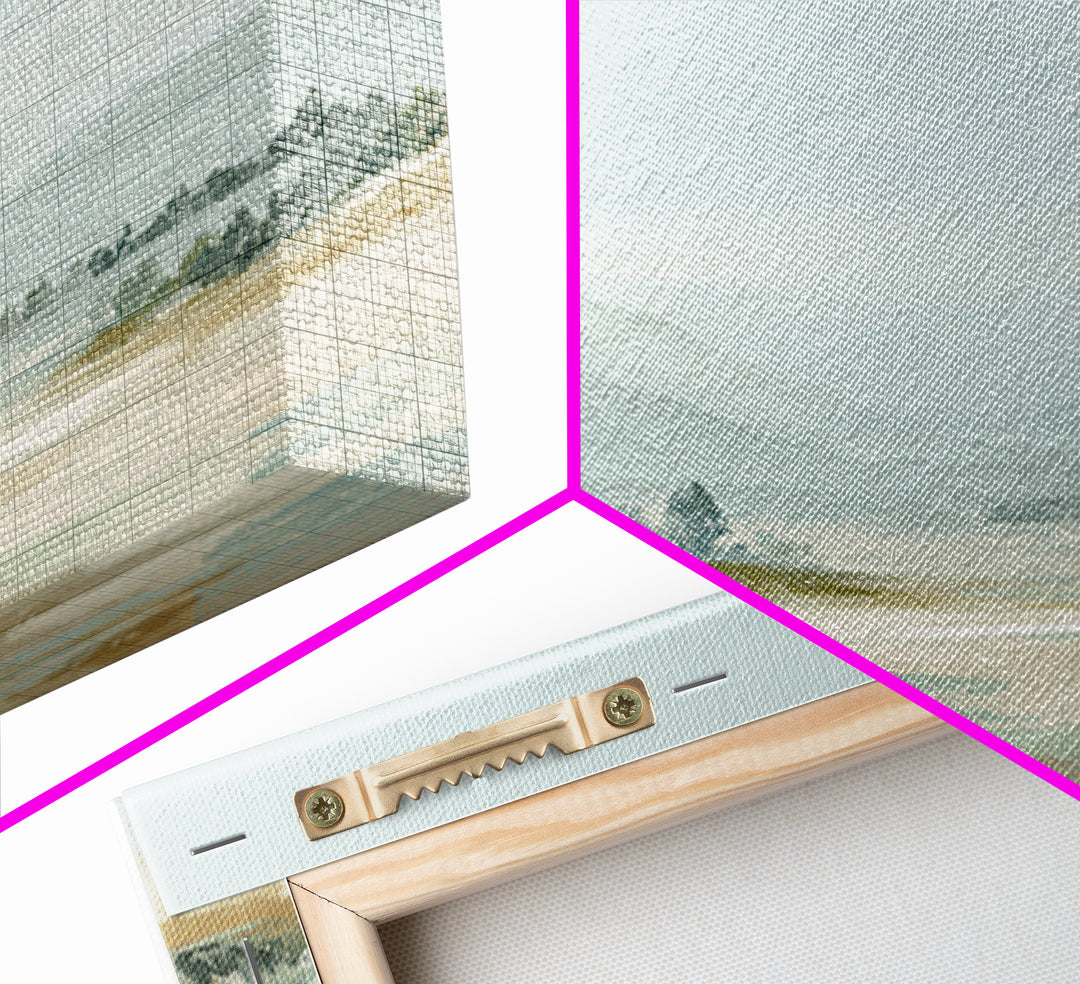 Calming Landscape with Open Sky and Gentle Framed Canvas Print, Waiting Room Art, Gallery Decor, Waiting Room Decor, Calm, WRA-3x2-77