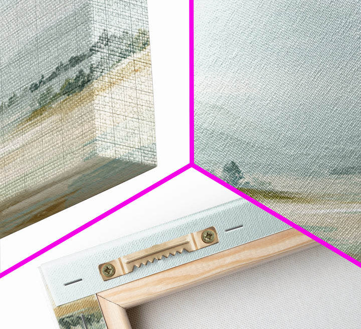 Calming Landscape with Open Sky and Gentle Framed Canvas Print, Waiting Room Art, Gallery Decor, Waiting Room Decor, Calm, WRA-3x2-77