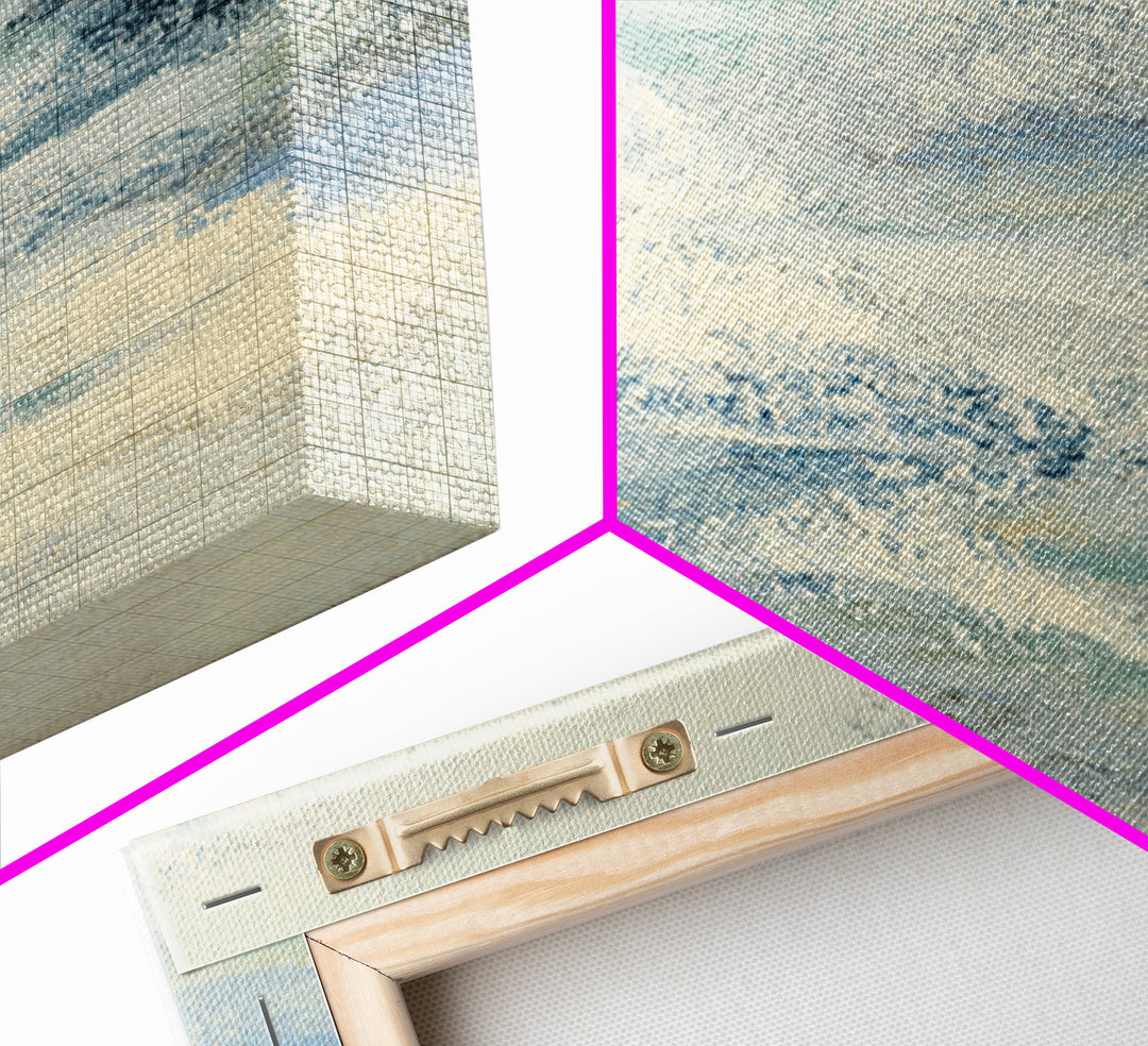 Soft Abstract Waves Framed Canvas Print, Waiting Room Art, Dental Wall Art, Waiting Room Decor, Abstract Art, Calm, WRA-3x2-78