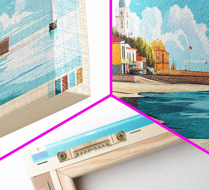 Corrientes, Argentina Travel Poster Panoramic Canvas Print, Corrientes, Argentina Painting, Argentina Art, Corrientes Travel Art, Guest Room Painting