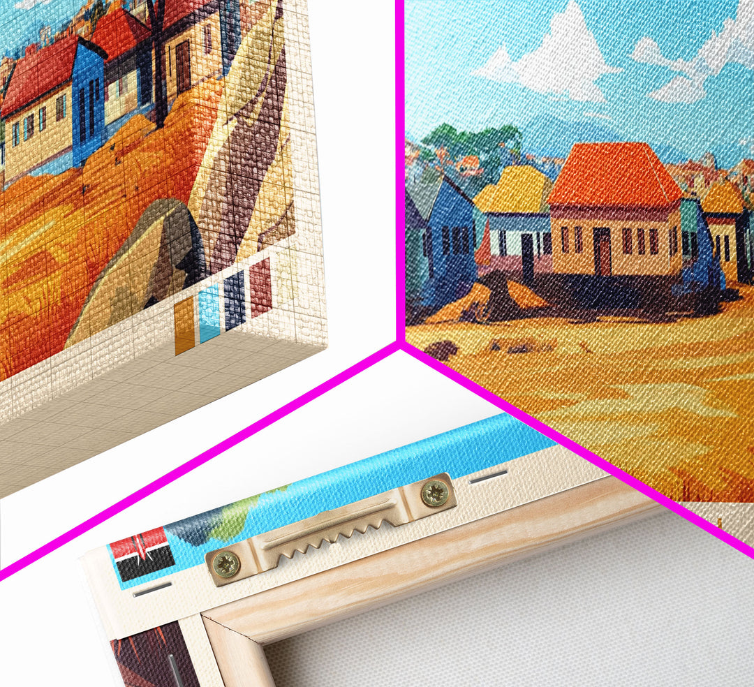 Ruiru, Kenya Panoramic Travel Poster Canvas Print, Ruiru, Kenya Painting, Kenya Art, Ruiru Travel Art, Living Room Painting