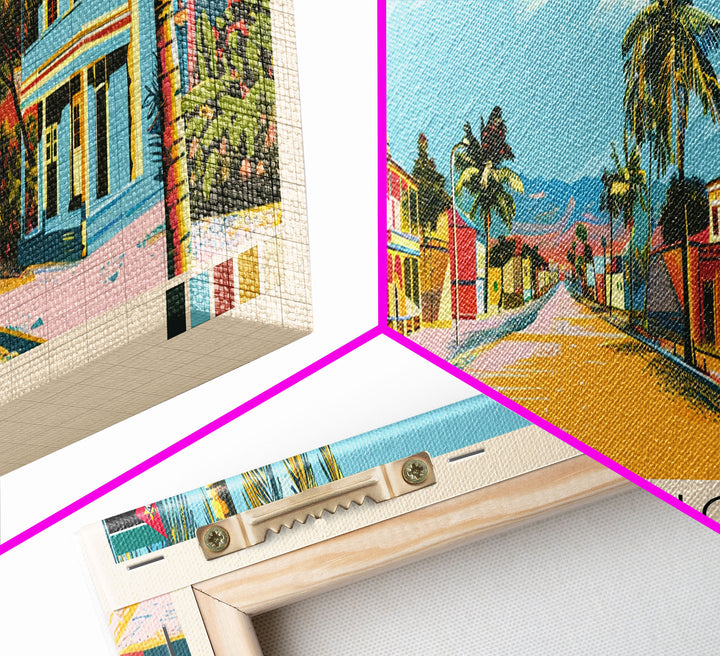 Chimoio, Mozambique Panoramic Canvas Print, Chimoio, Mozambique Painting, Mozambique Art, Chimoio Travel Poster, Travel Art, Guest Room Painting