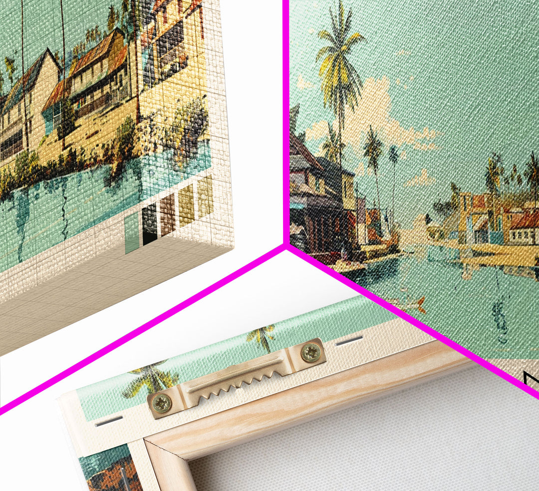 Kankan, Guinea Panoramic Canvas Print, Kankan, Guinea Painting, Guinea Art, Kankan Travel Poster, Travel Art, Guest Room Painting