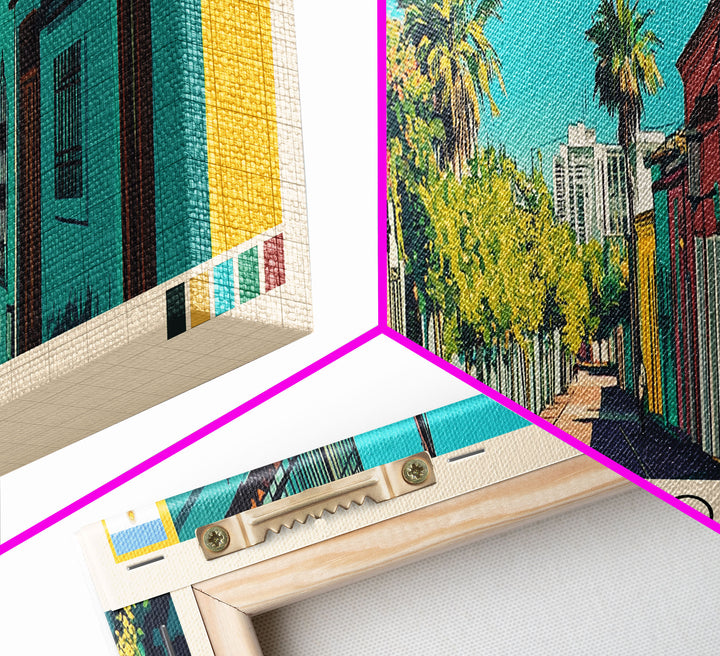 Merlo, Argentina Panoramic Canvas Print, Merlo, Argentina Painting, Argentina Art, Merlo Travel Poster, Travel Art, Housewarming Gift