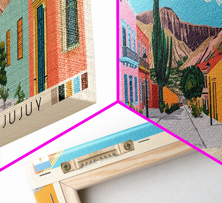 San Salvador de Jujuy, Argentina Panoramic Canvas Print, San Salvador de Jujuy, Argentina Painting, Argentina Art, San Salvador de Jujuy Travel Poster, Travel Art, Living Room Painting