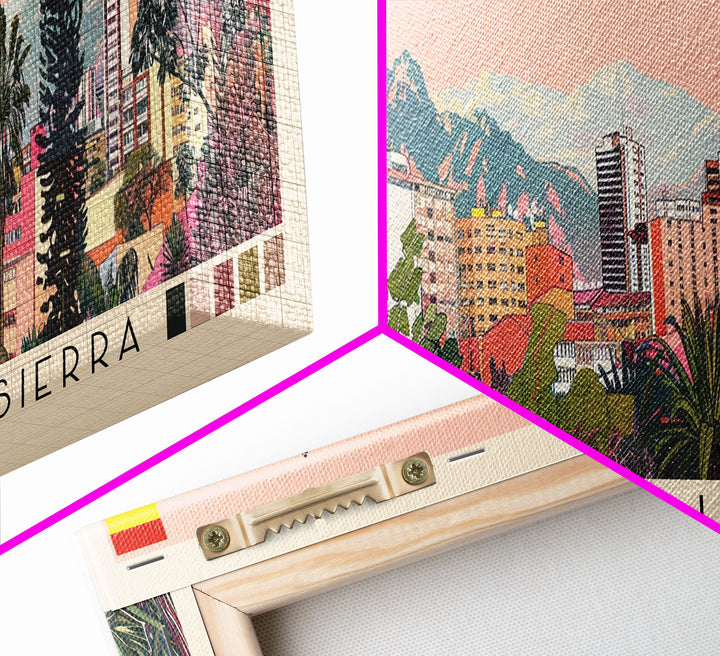 Santa Cruz de la Sierra, Bolivia Panoramic Canvas Print, Santa Cruz de la Sierra, Bolivia Painting, Bolivia Art, Santa Cruz de la Sierra Travel Poster, Travel Art, Housewarming Gift