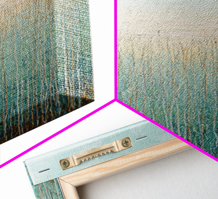 Abstract Breath Waves Framed Canvas Print, Yoga Studio Art, Art Print, Yoga Studio Decor, Fine Art, Balance, Large Wall Decor, YSA-1x3-19
