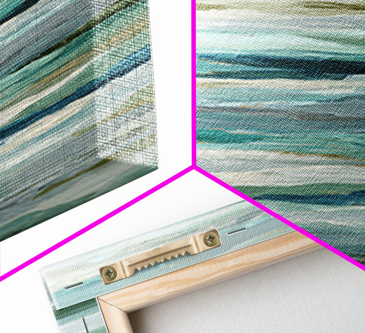 Abstract Breath Waves Canvas Print, Yoga Studio Art, Wall Art Print, Yoga Studio Decor, Abstract Art, Balance, Yoga Gift, YSA-1x3-43