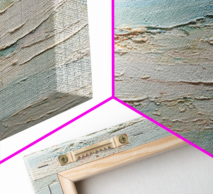 Abstract Breath Waves Framed Canvas Print, Yoga Studio Art, Yoga, Yoga Studio Decor, Abstract Art, Balance, Nature Prints, YSA-2x3-63