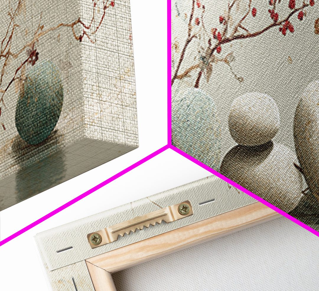Smooth Pebbles Arranged Canvas Print, Zen Art, Japanese Art, Living Room Decor, Fine Art, Zen, Contemporary Art, Gallery Decor, ZEN-3x1-75