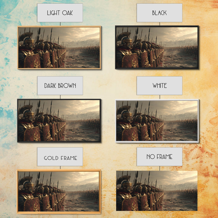 Epic Roman Legion Army Ancient Warriors Battlefield Military Wall Art Canvas Print Perfect For History Buffs And Office Decor