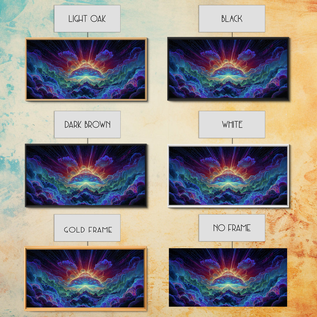 Colorful Psychedelic Abstract Art Painting Canvas Print Wall Art For Home Office Living Room Modern Contemporary Artwork Large Wall Art