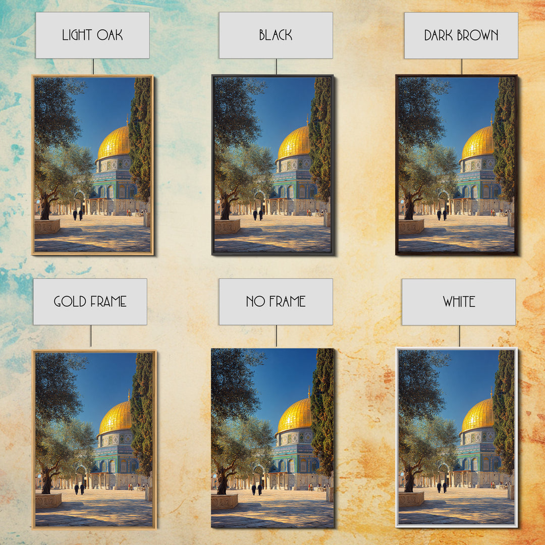 Historic Islamic Manuscript Studio Beautiful Framed Canvas Print Educational And Religious Wall Art