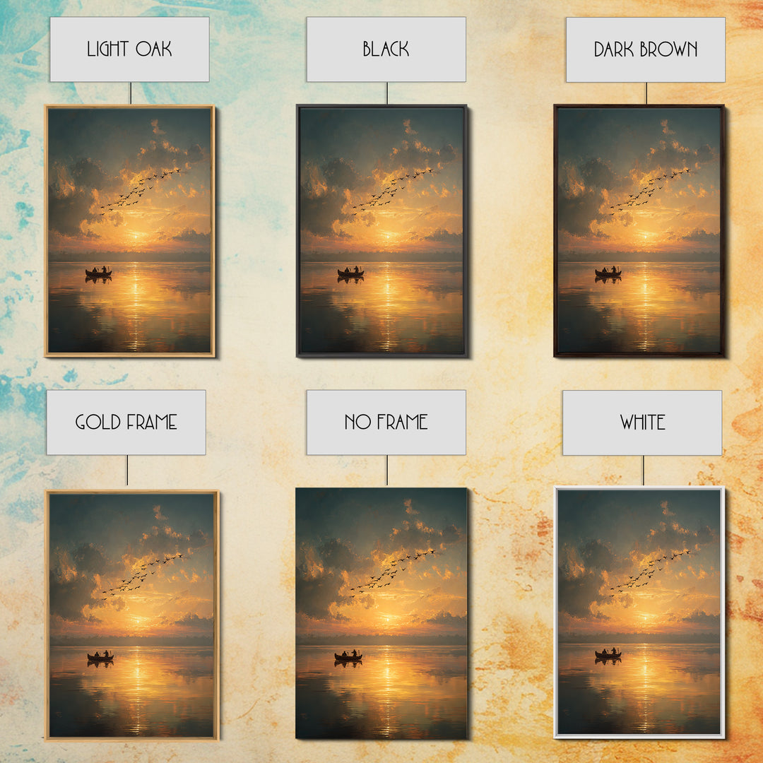Radiant Sunbeam Breaking Through Clouds With Figure Standing Epic Inspirational Wall Art Canvas Print For Office