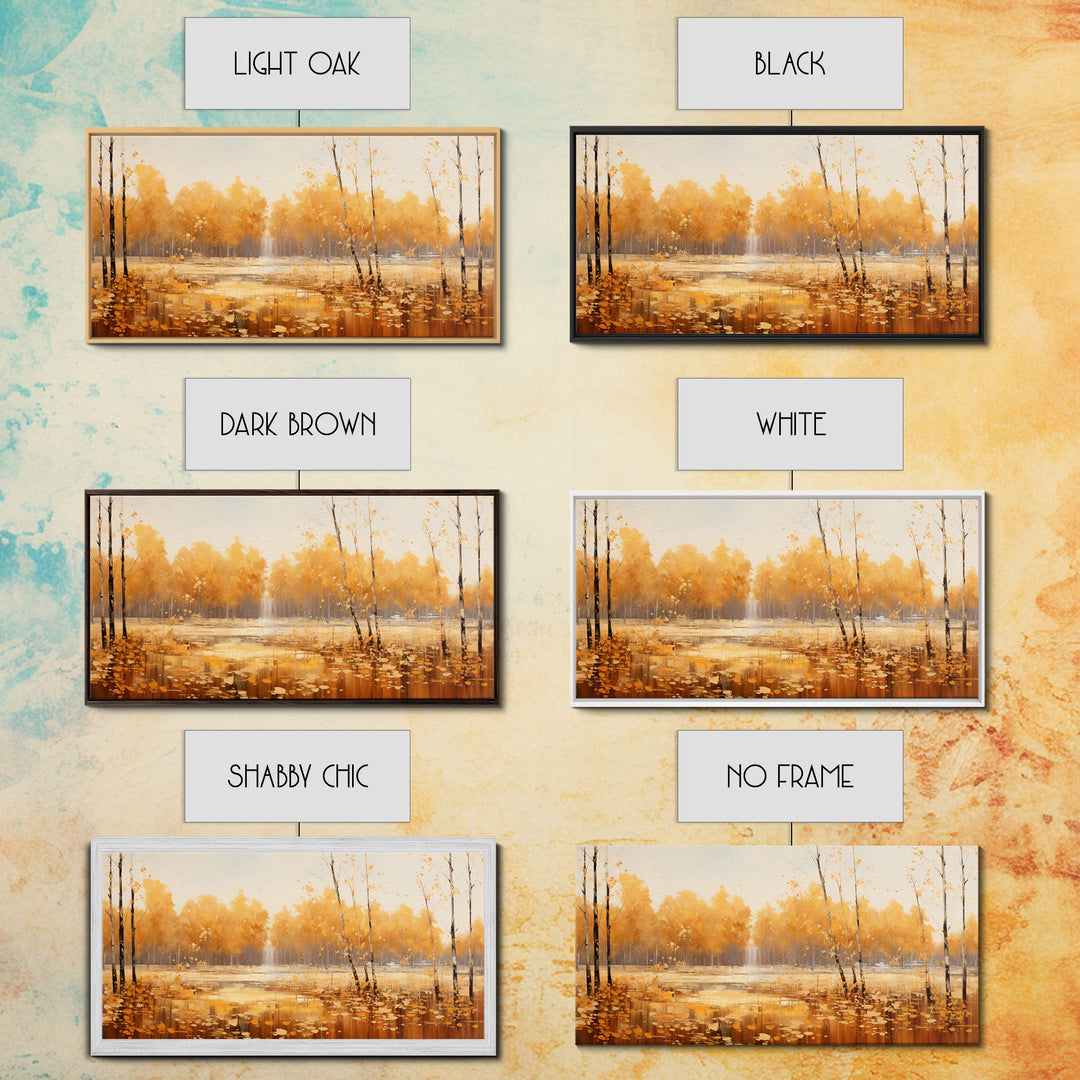 Fall Centerpiece Landscape Painting Canvas Print, Autumn Decor, Fall Centerpiece, Fall Home Decor, Fall Wall Decor, Fall Home Decor