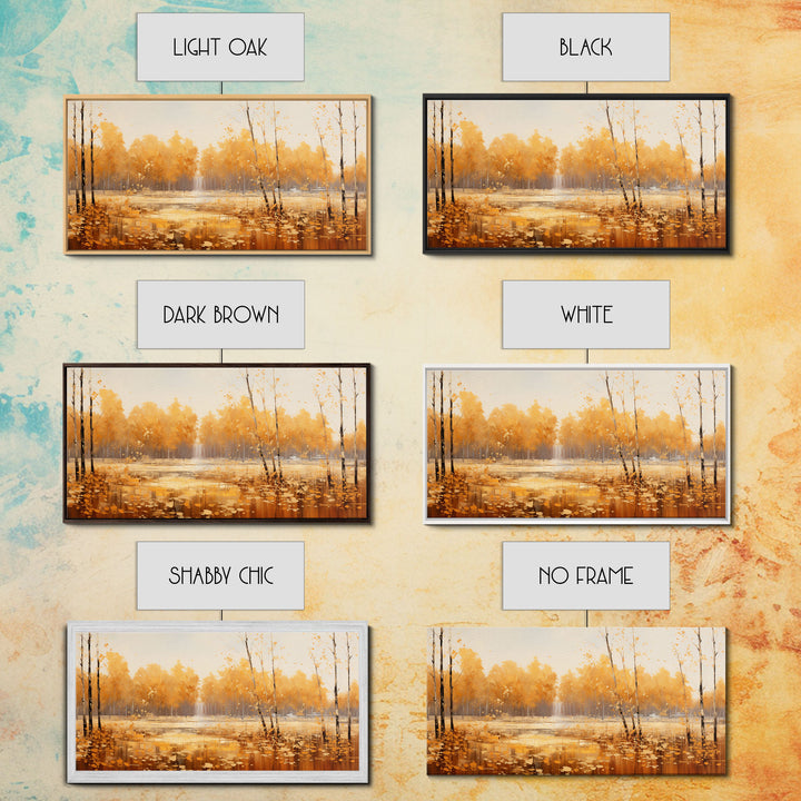 Fall Centerpiece Landscape Painting Canvas Print, Autumn Decor, Fall Centerpiece, Fall Home Decor, Fall Wall Decor, Fall Home Decor