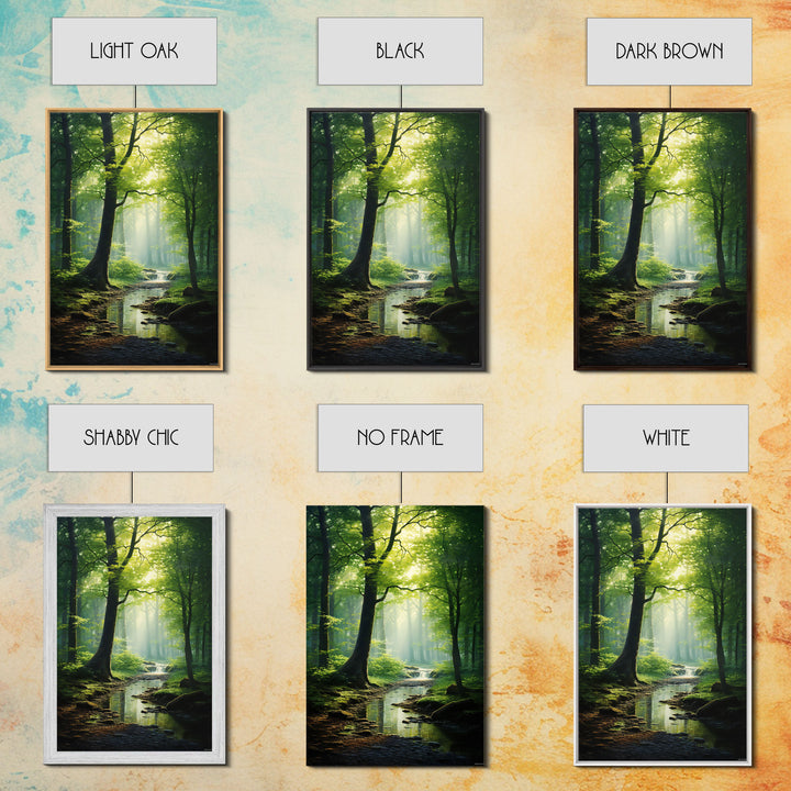 Forest Wall Art, Nature Inspired Art, Trees Art, Canvas Print, Wall Art, Vertical Print, Engagement Gift, Camper Wall Decor, Bedroom Prints