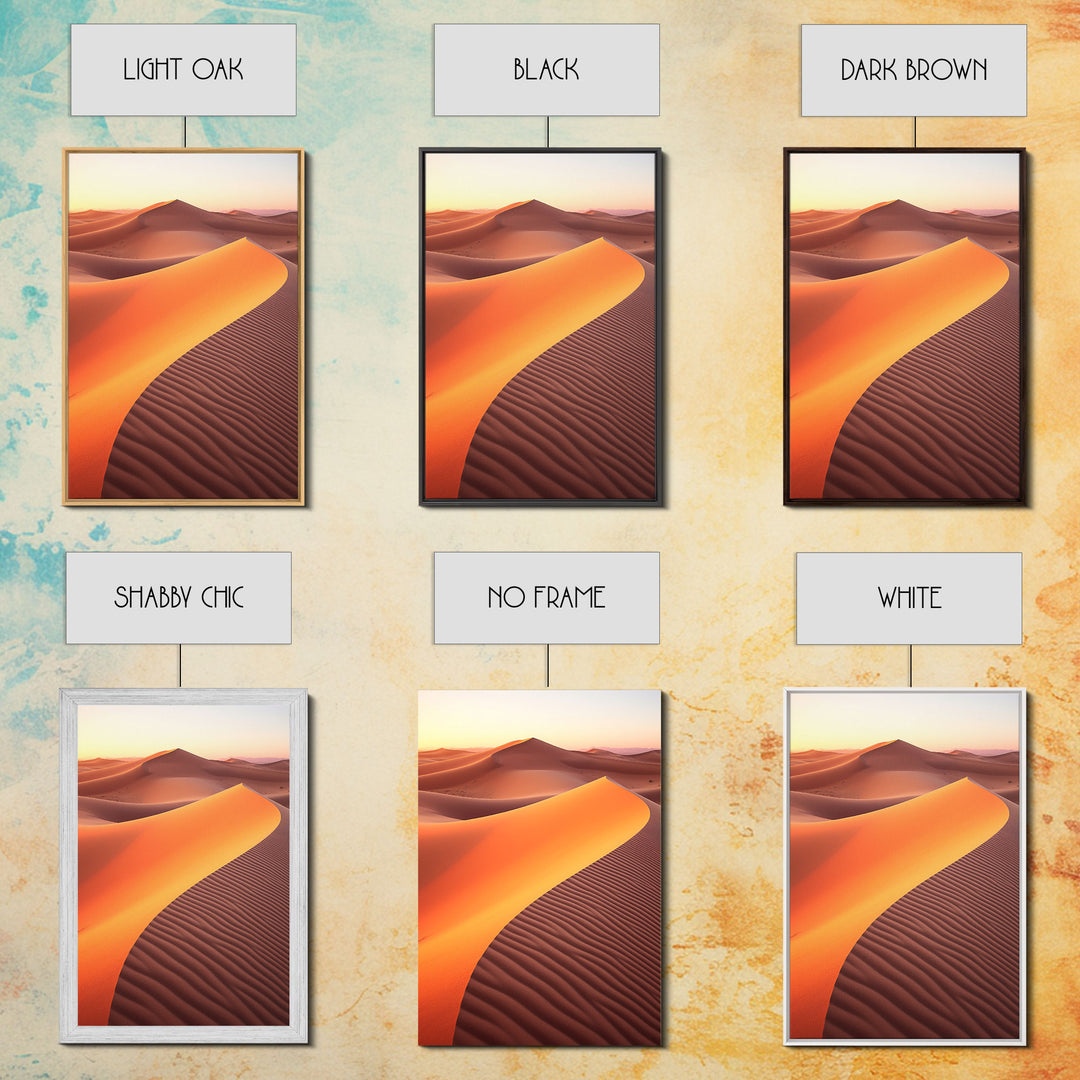 Desert Ladscape, Sand Dunes Art Print, Desert Art, Canvas Print, Wall Art, Vertical Art, Office Wall Decor, Landscape Print, Family Room Art