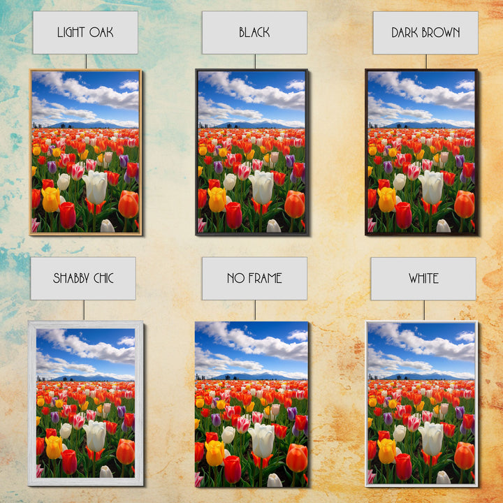 Tulips Wall Print, Flower Art Print, Vibrant Wall Art, Canvas Print, Wall Art, Vertical Art, Teacher Gift, Above Bed Decor, Office Prints