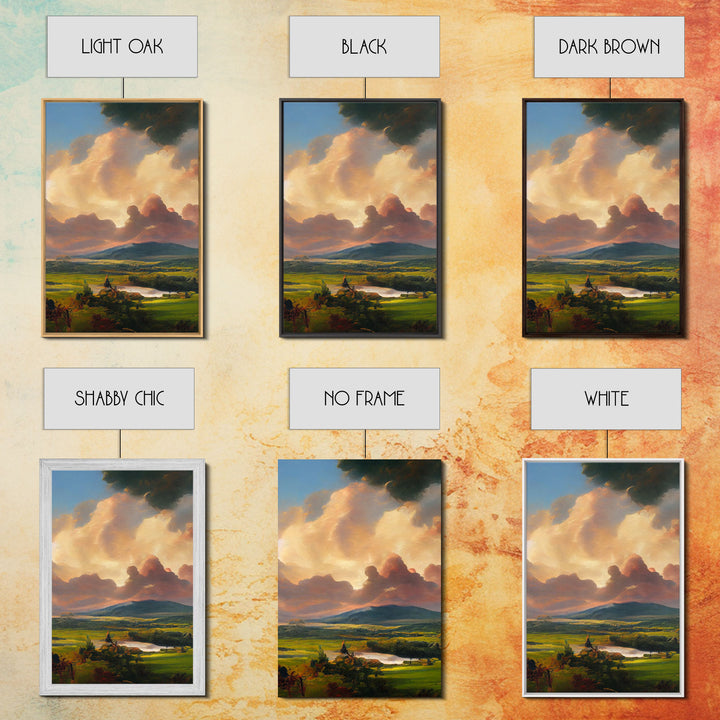 The Dark Tower, 3 Piece Panoramic Art, High Fantasy Concept Art, 3 Piece Wall Art, Ready To Hang Canvas Print