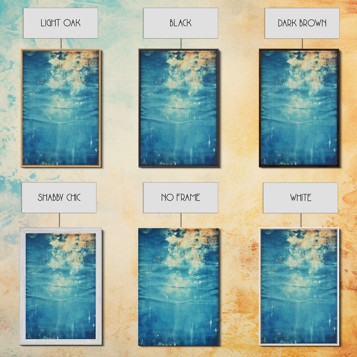 Denim Canvas Print Wall Art, Tie Dye Denim Texture Print On Canvas, Unique Wall Art, Boho Style Art, Minimalist Wall art