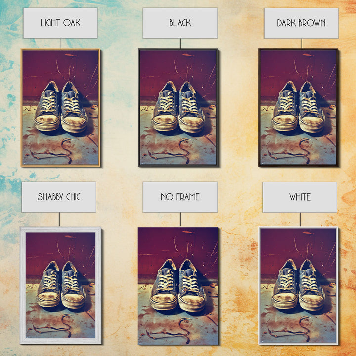 Sneaker Art, Shoe Wall Art, Sneaker Head, Canvas Print, Wall Hanging, Portrait Art, Fashion Wall Art, Gift For Her, Home Wall Decor