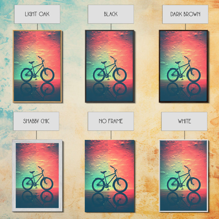 Retro 1980s Bike Canvas Print, Bicycle Art, Framed Wall Art, Fine Art Photography Print, Retro Inspired Wall Decor, Man Cave Art, Office Art