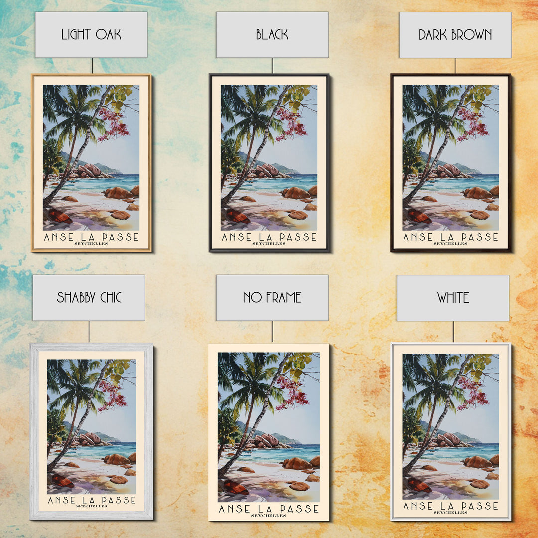 Anse La Passe, Seychelles Watercolor Print, Vacation Gift, Seychelles Wall Art, Beach Painting, Beach Decor, Beach Or Lakehouse Art