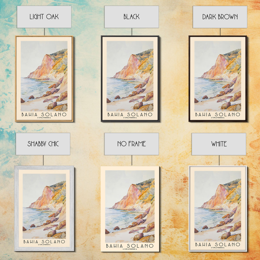 Bahia Solano, Colombia Watercolor Print, Vacation Gift, Colombia Wall Art, Beach Painting, Beach Decor, Beach Or Lakehouse Art