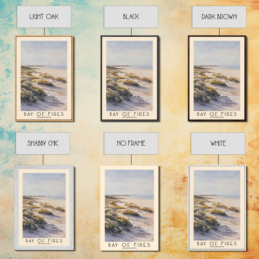 Bay of Fires, Australia Watercolor Print, Vacation Gift, Australia Wall Art, Vacation Wall Art, Vacatation Memories, Beach Decor, Beach Or Lakehouse Art