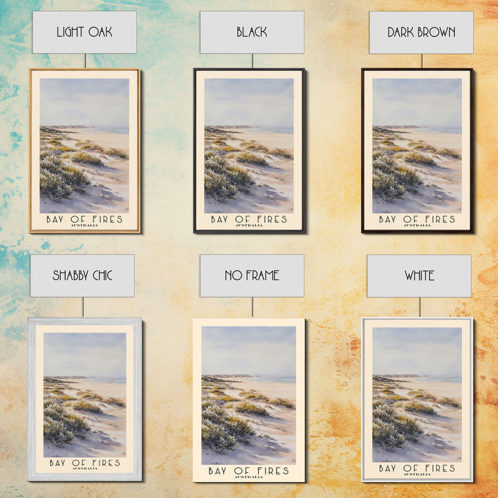 Bay of Fires, Australia Watercolor Print, Vacation Gift, Australia Wall Art, Vacation Wall Art, Vacatation Memories, Beach Decor, Beach Or Lakehouse Art