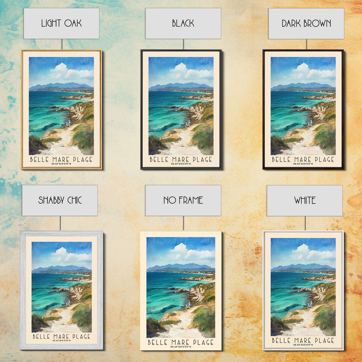 Belle Mare Plage, Mauritius Watercolor Print, Vacation Gift, Mauritius Wall Art, Beach Painting, Beach Decor, Beach Or Lakehouse Art